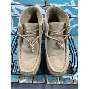 No Boundries Mens Size 10 Hogan Ankle Moc Chukka Boots Beige Suede 5031122 No Boundries Mens Size 10 Hogan Ankle Moc Chukka Boots Beige  main image 2